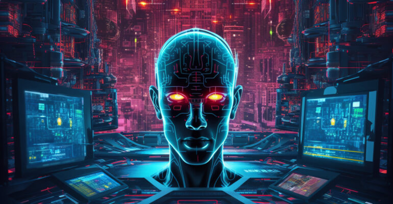 cyberpunk-illustration-with-neon-colors-futuristic-technology